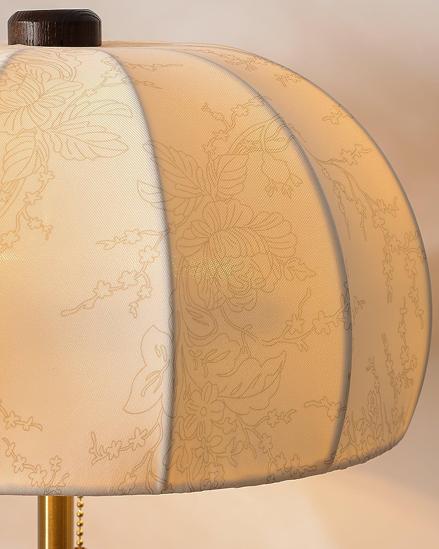 Nalemu Wood Fabric Retro Table Lamp-Neutral Decor