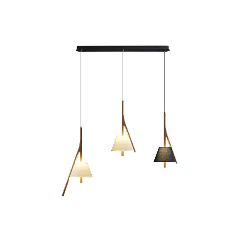 Zovenarae Triangular Wood Pendant Light-Neutral Decor