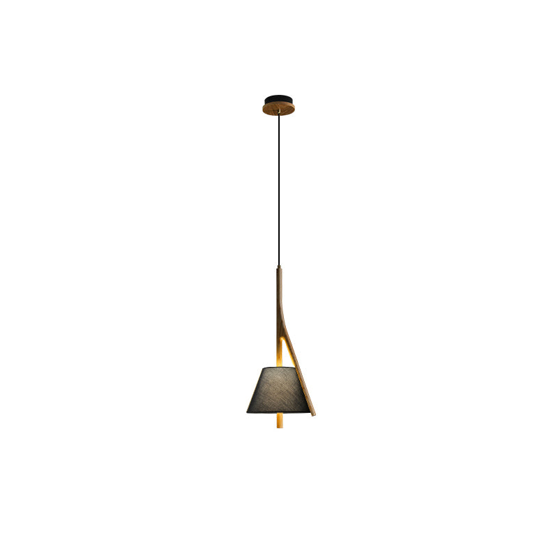 Zovenarae Triangular Wood Pendant Light-Neutral Decor