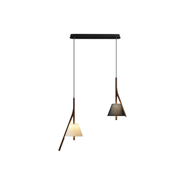 Zovenarae Triangular Wood Pendant Light-Neutral Decor