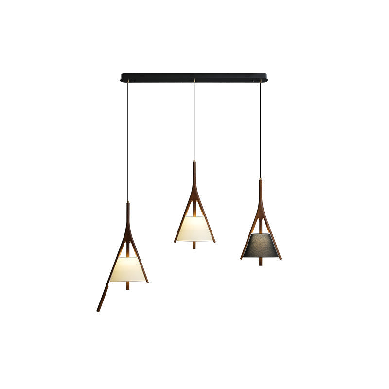 Zovenarae Triangular Wood Pendant Light-Neutral Decor