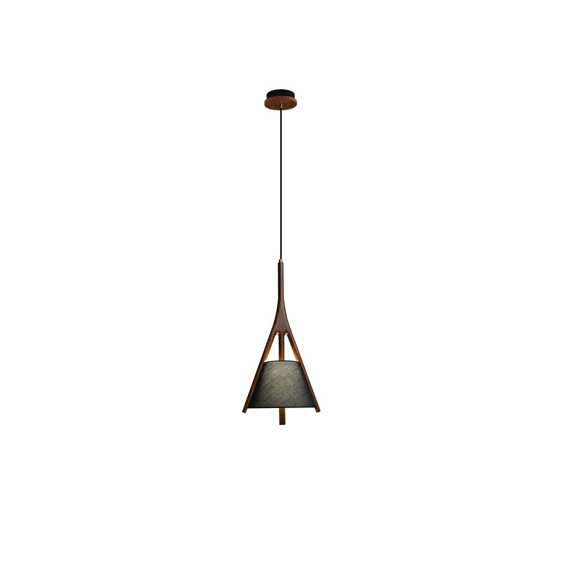 Zovenarae Triangular Wood Pendant Light-Neutral Decor