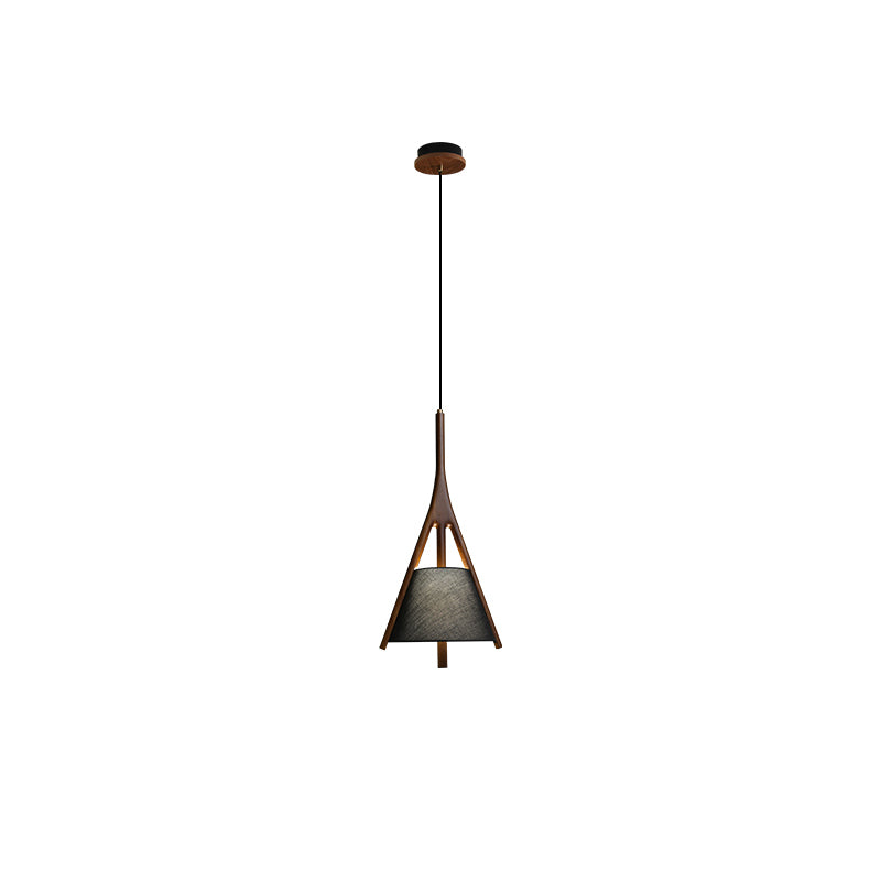 Zovenarae Triangular Wood Pendant Light-Neutral Decor