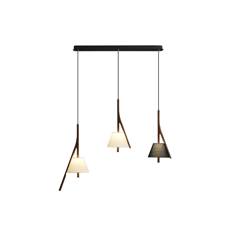 Zovenarae Triangular Wood Pendant Light-Neutral Decor