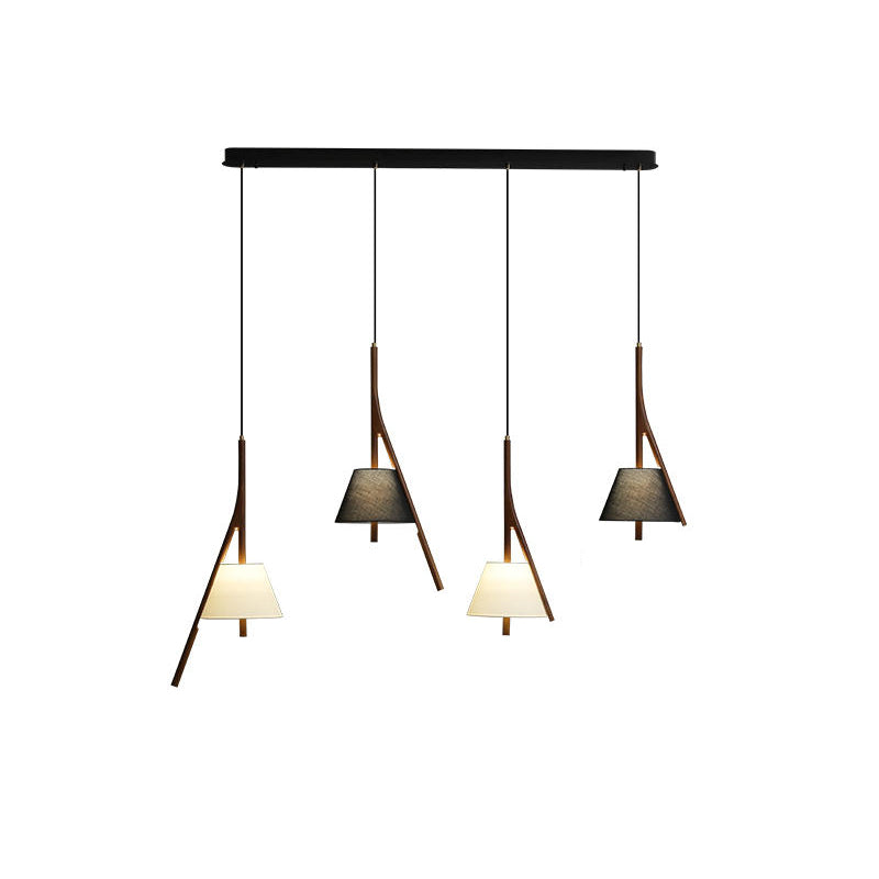 Zovenarae Triangular Wood Pendant Light-Neutral Decor