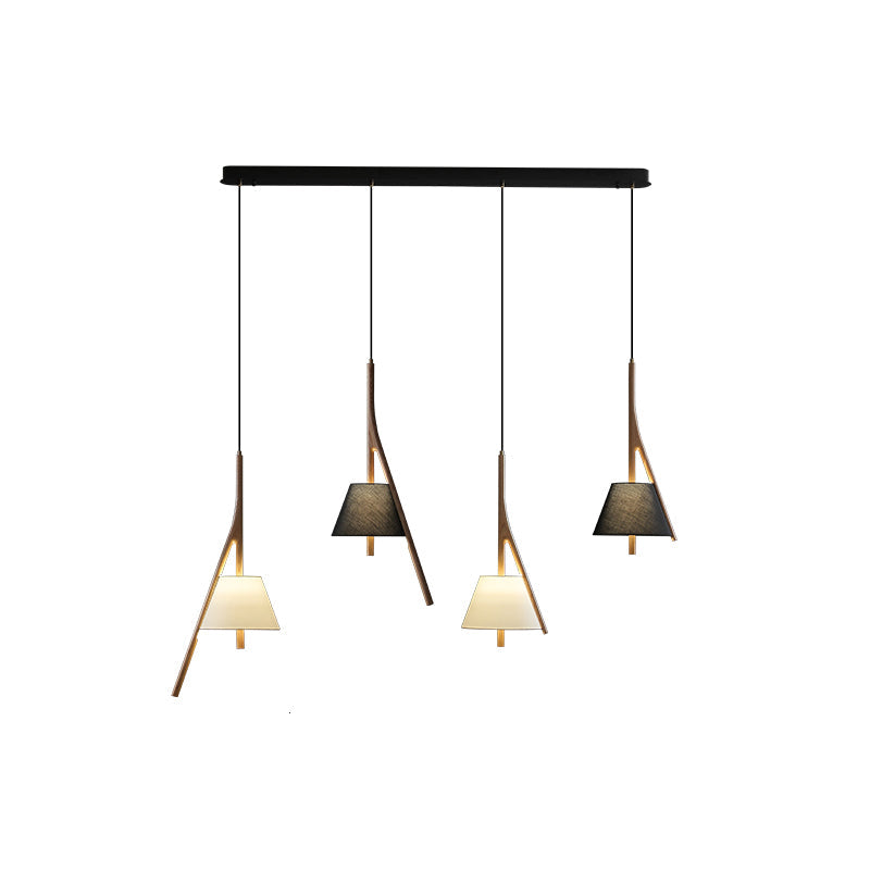 Zovenarae Triangular Wood Pendant Light-Neutral Decor
