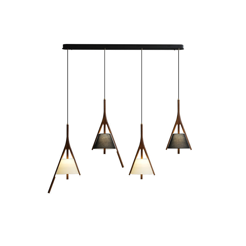 Zovenarae Triangular Wood Pendant Light-Neutral Decor