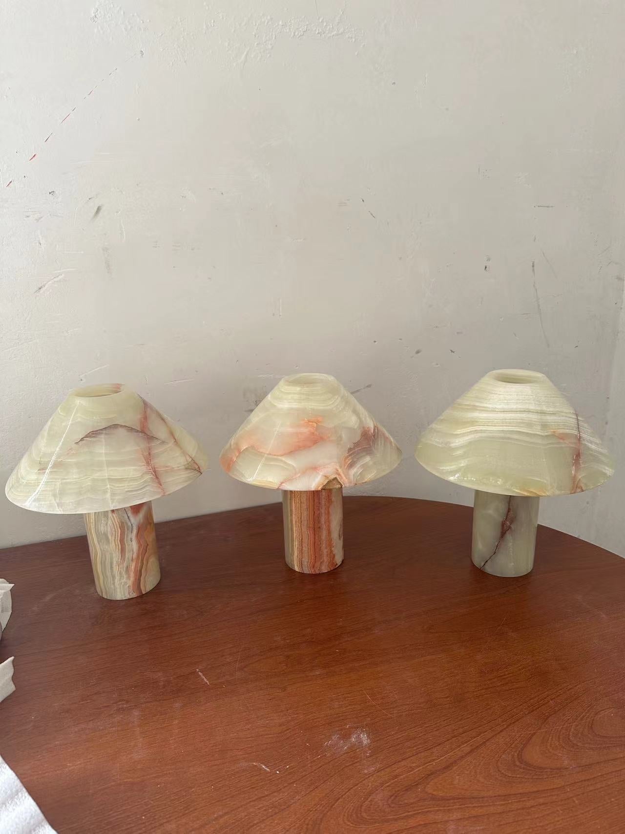 Another angle of the Cyan Onyx lamp.