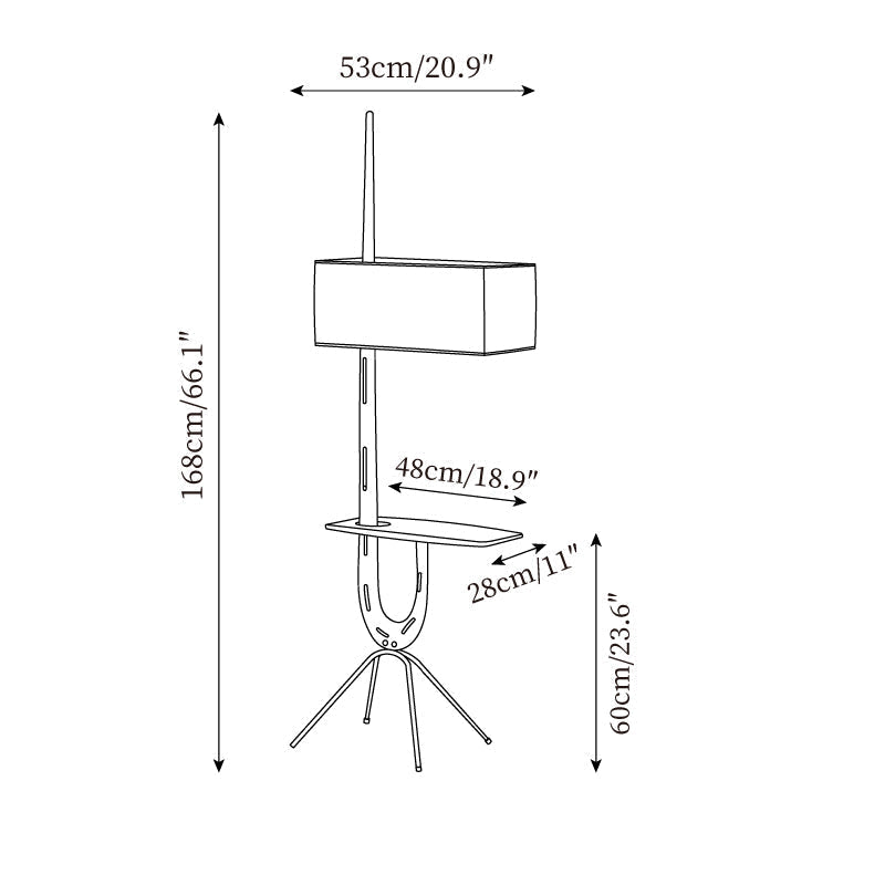 Lople Wood Floor Lamp