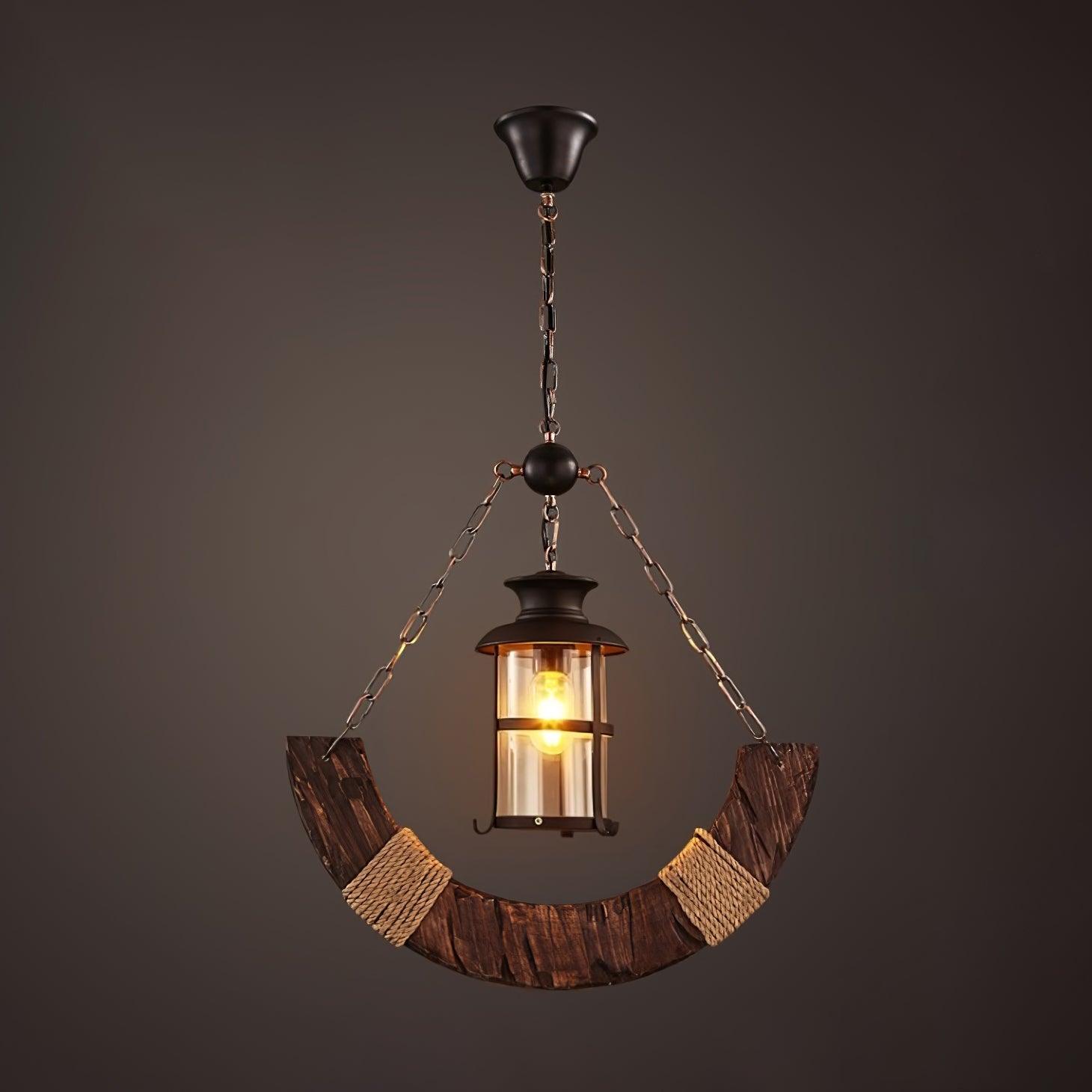 Aurzorir Vintage Wood Chandelier-Neutral Decor