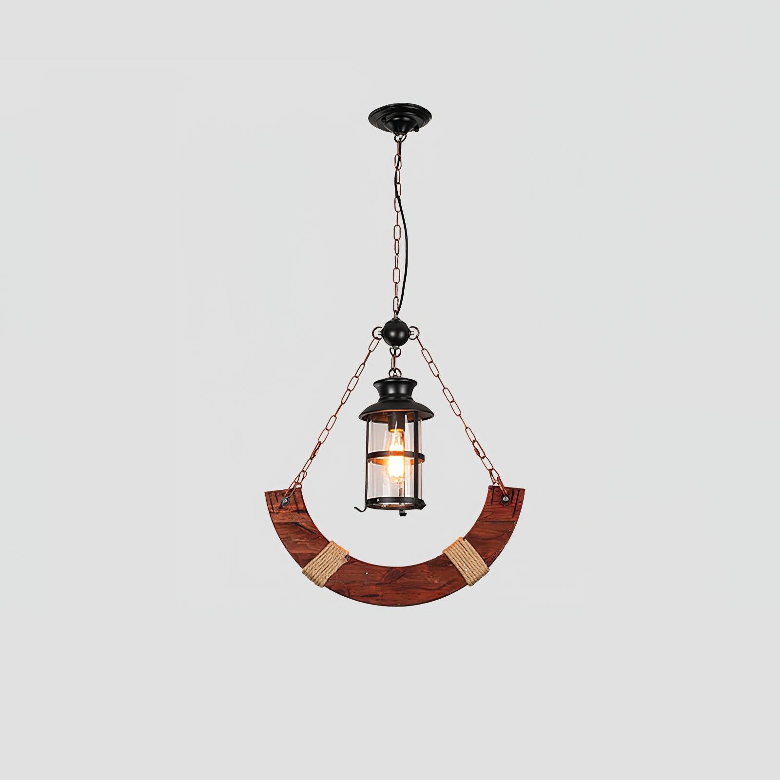 Aurzorir Vintage Wood Chandelier-Neutral Decor