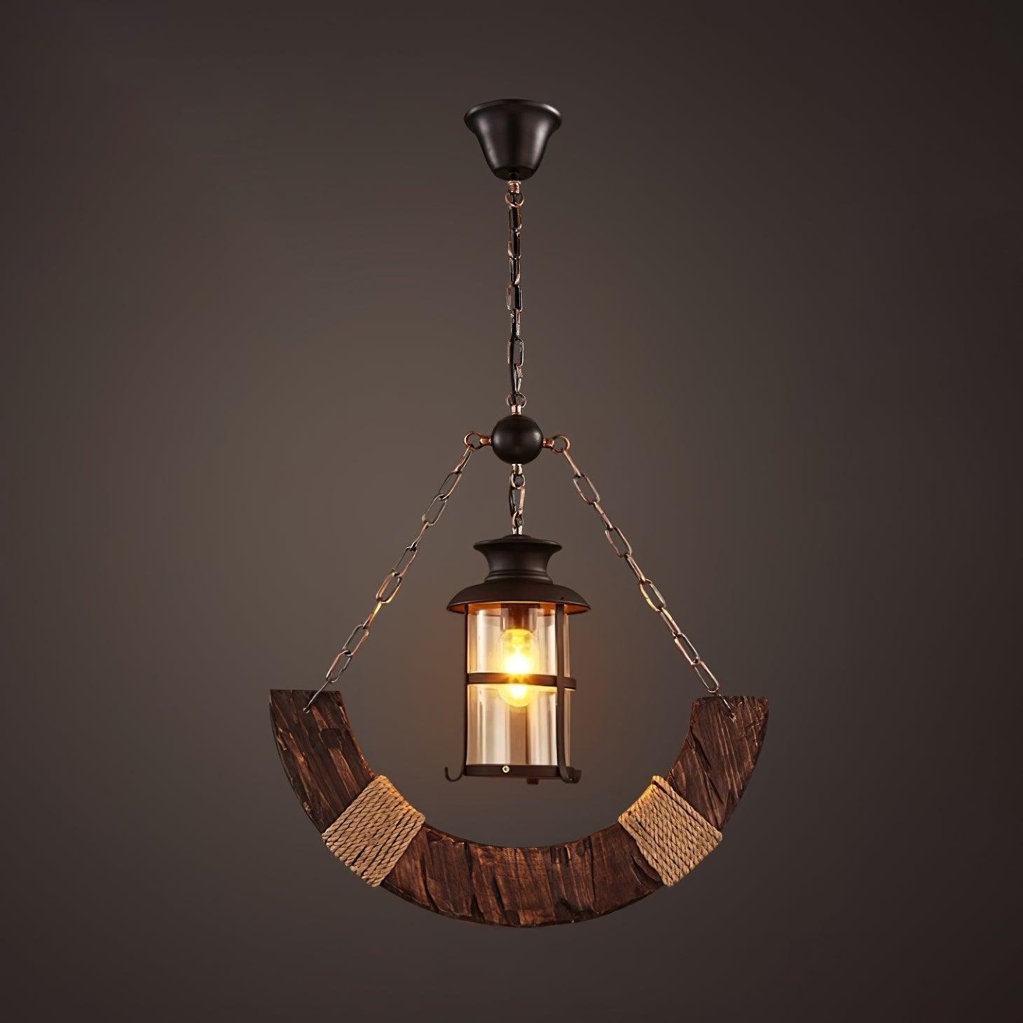 Aurzorir Vintage Wood Chandelier-Neutral Decor