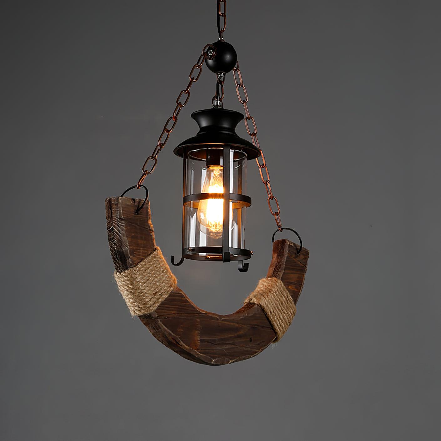 Aurzorir Vintage Wood Chandelier-Neutral Decor