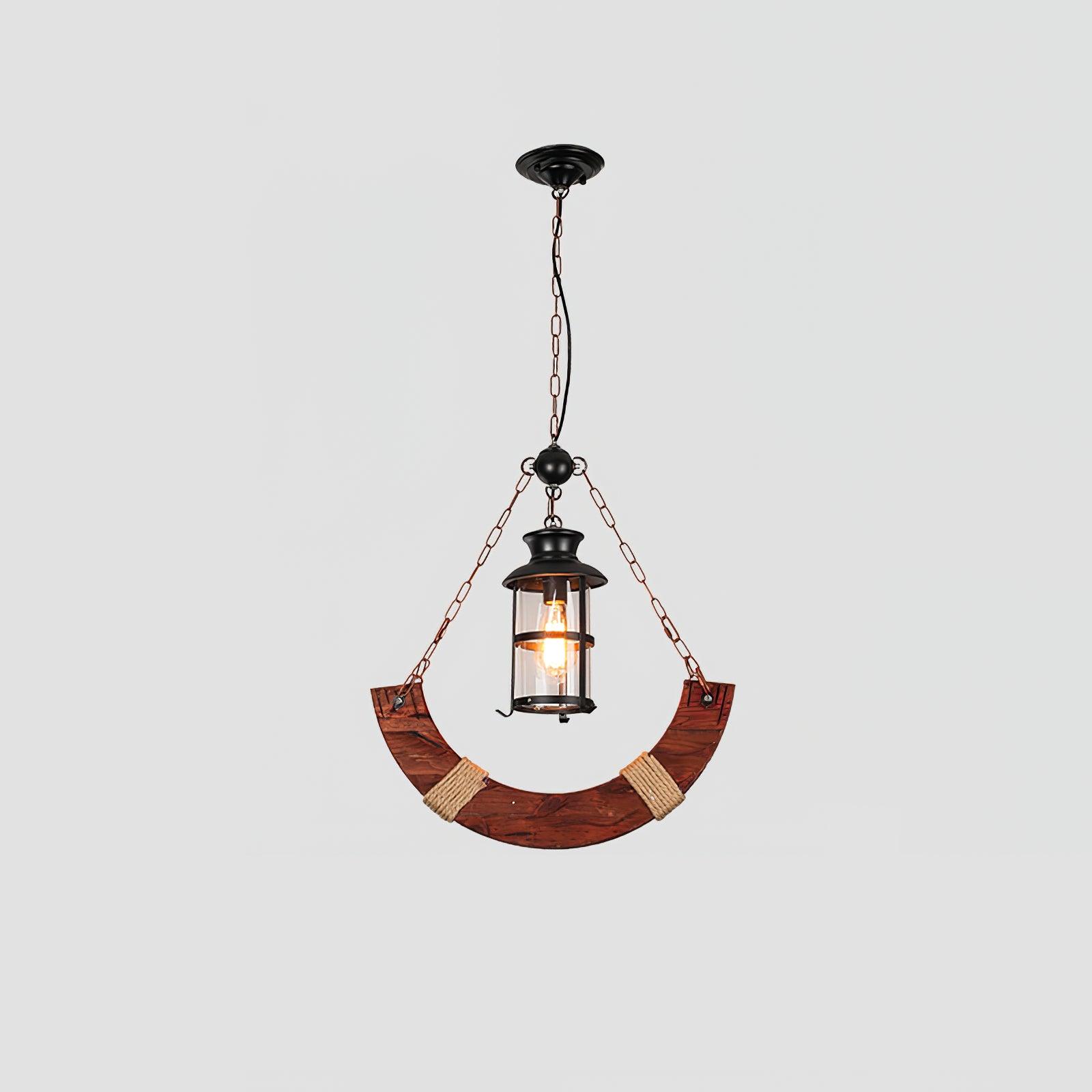 Aurzorir Vintage Wood Chandelier-Neutral Decor