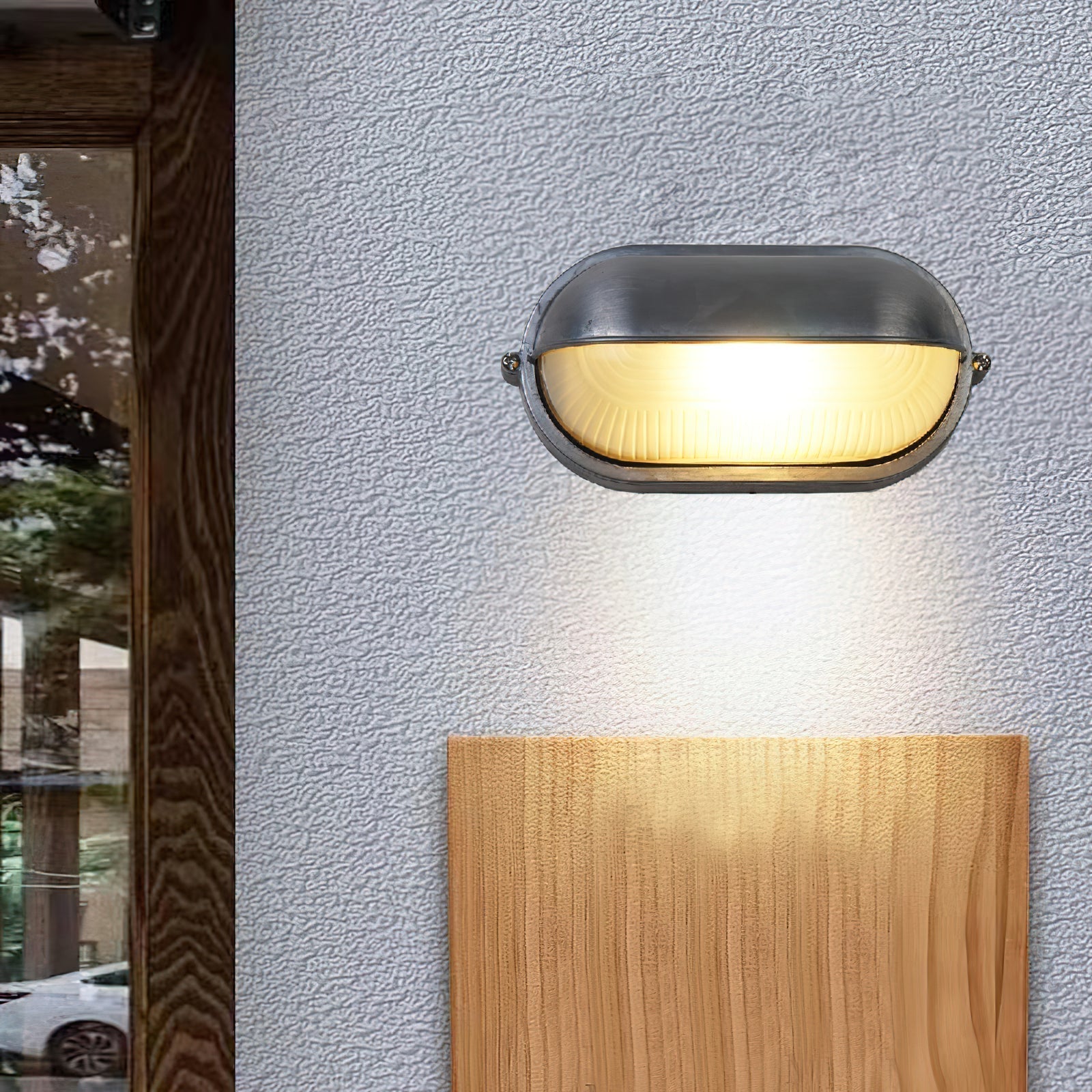 Vorn Modern Round/Ellipse Outdoor Waterproof Wall Lamp. 2 Colors - Neutral Decor