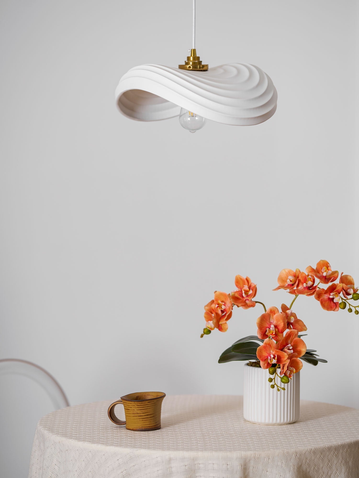 Lila Modern Resin Pendant Light-Neutral Decor