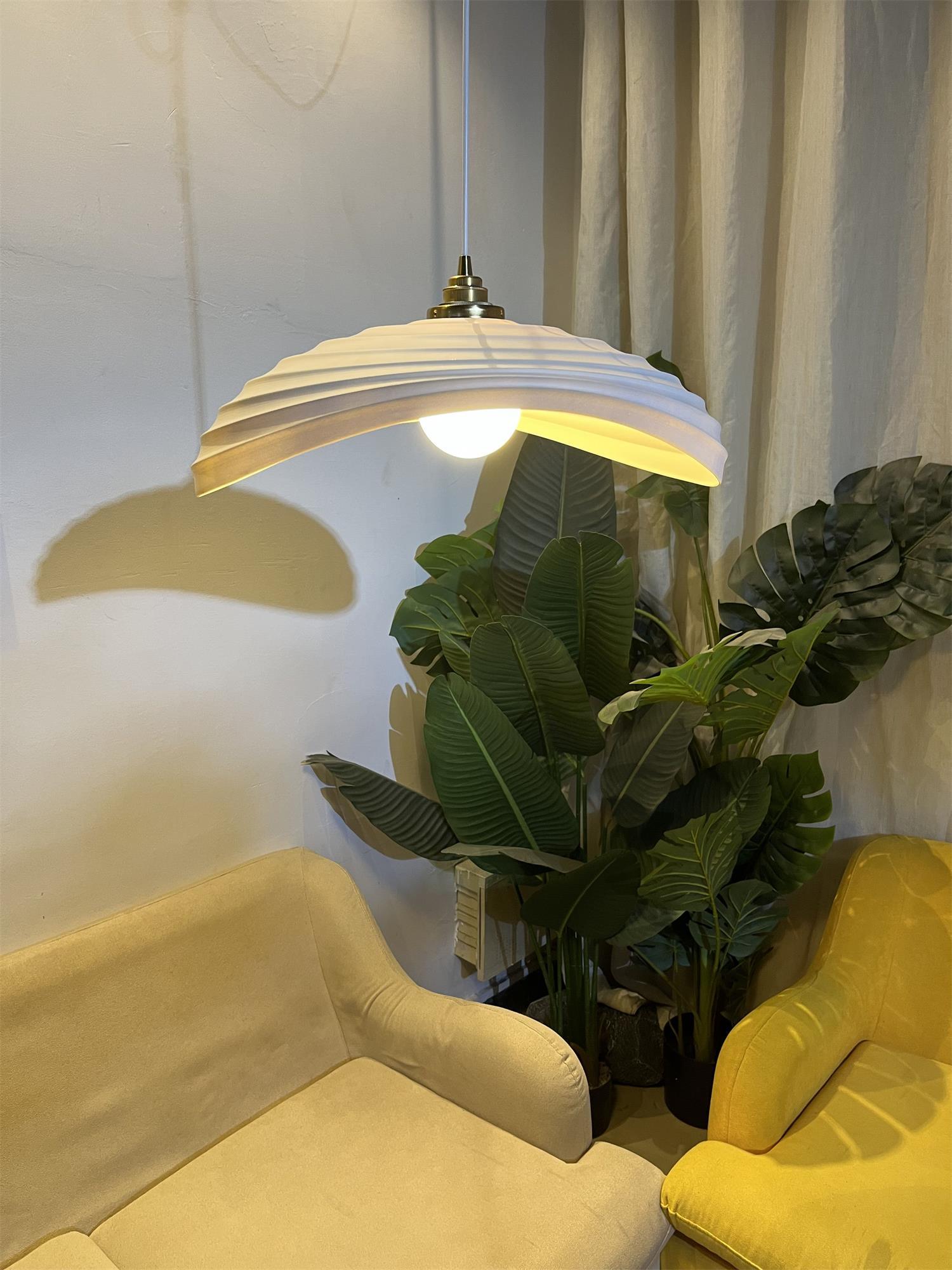 Lila Modern Resin Pendant Light-Neutral Decor