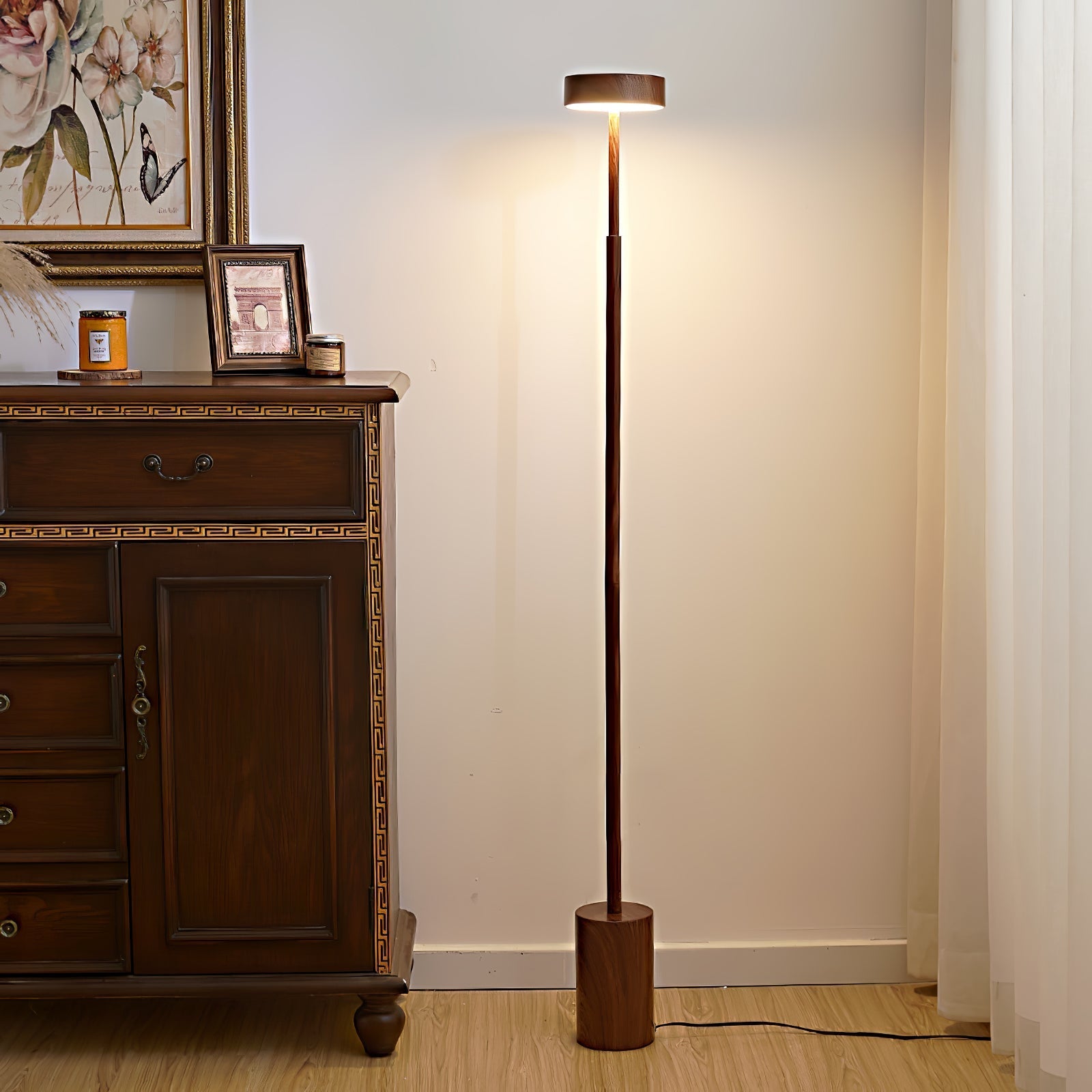 Circa Minimalist Rotatable Floor Lamp-Neutral Decor