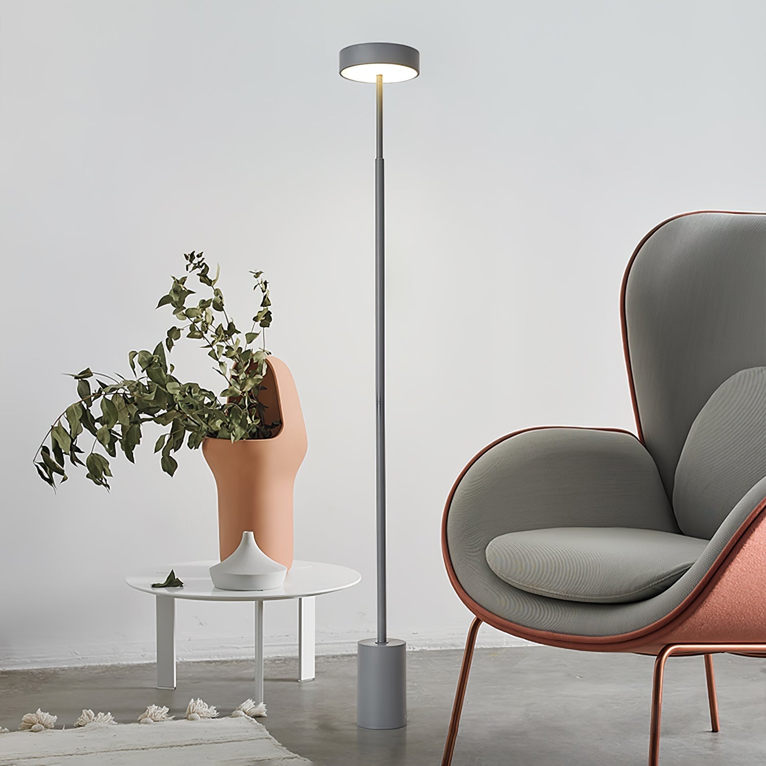 Circa Minimalist Rotatable Floor Lamp-Neutral Decor