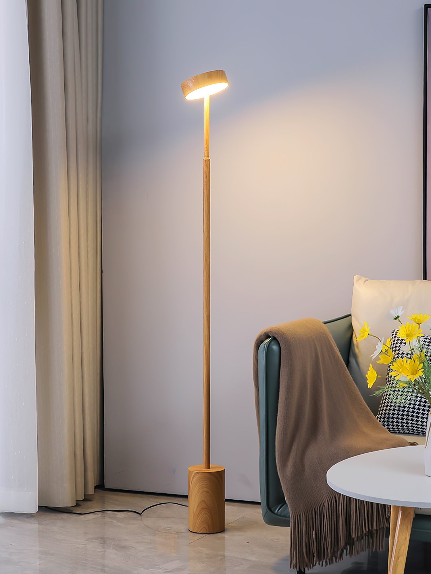 Circa Minimalist Rotatable Floor Lamp-Neutral Decor