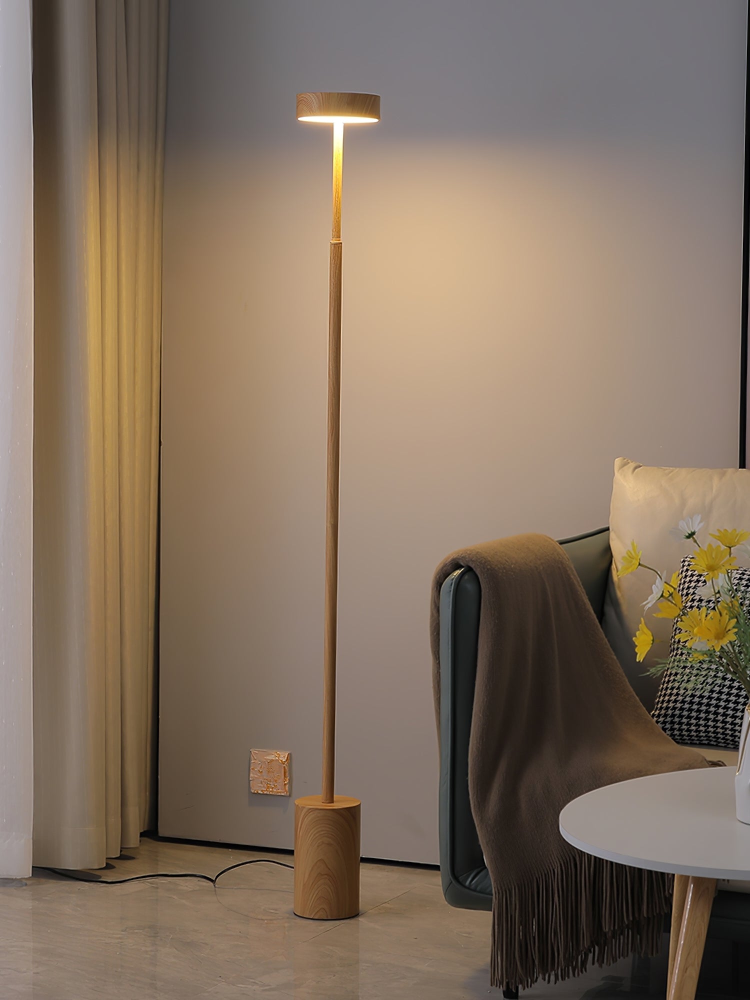 Circa Minimalist Rotatable Floor Lamp-Neutral Decor