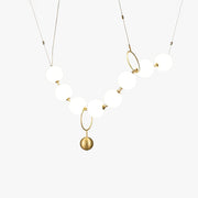 Lustra Pendant Lamp Necklace Glass-Neutral Decor