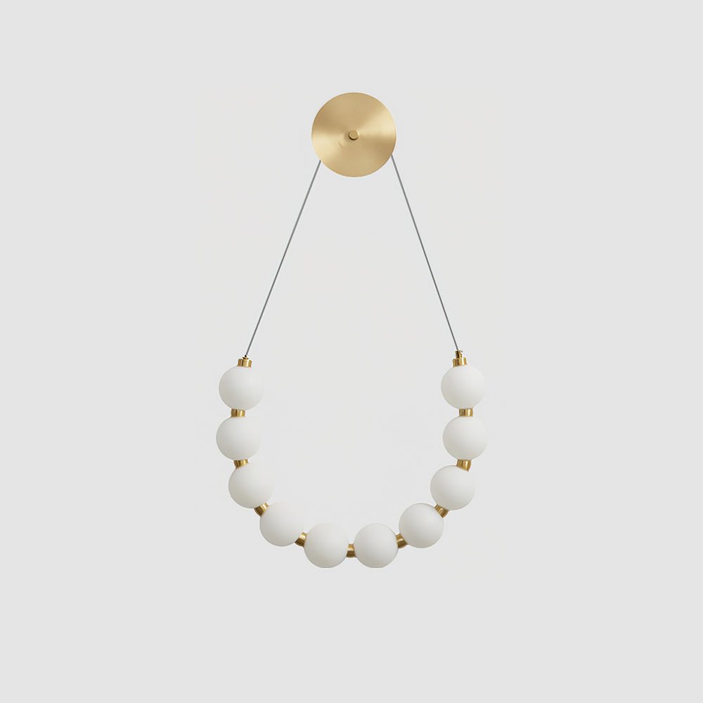 Ilirel Art Necklace Loop Brass Wall Lamp-Neutral Decor