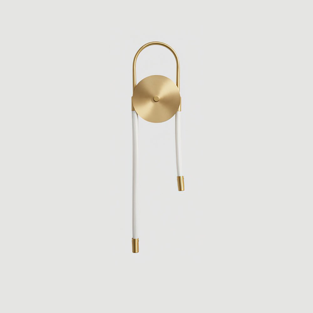 Ilirel Art Necklace Loop Brass Wall Lamp-Neutral Decor