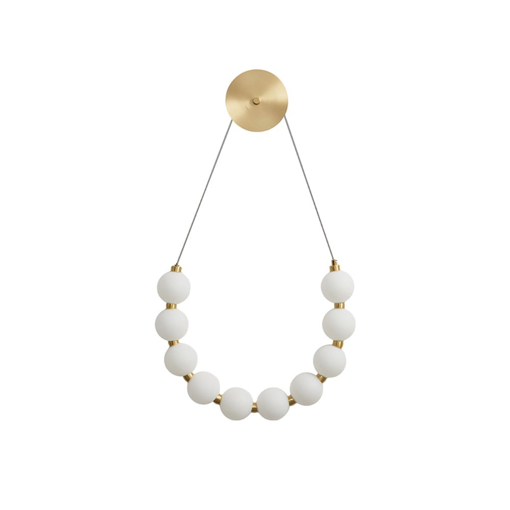 Ilirel Art Necklace Loop Brass Wall Lamp-Neutral Decor