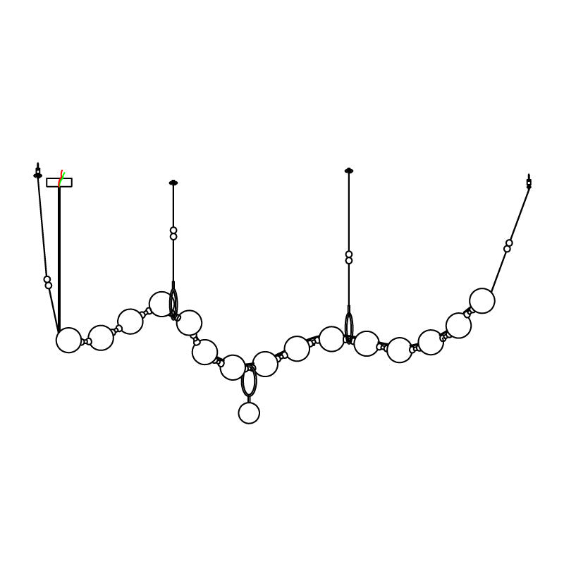 Lustra Pendant Lamp Necklace Glass-Neutral Decor