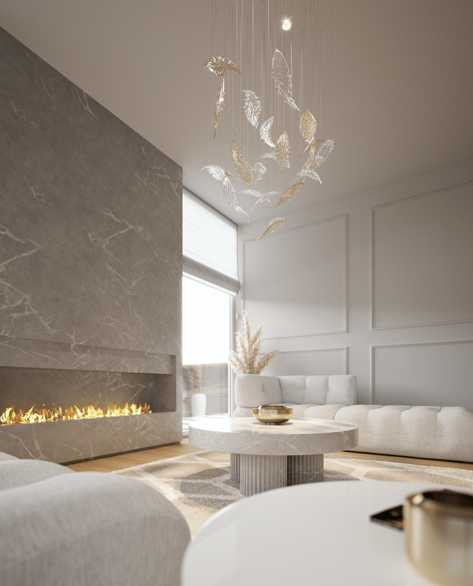 Orinila Glass Pendant Light-Neutral Decor