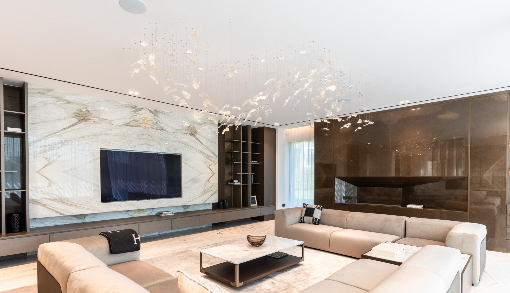 Orinila Glass Pendant Light-Neutral Decor