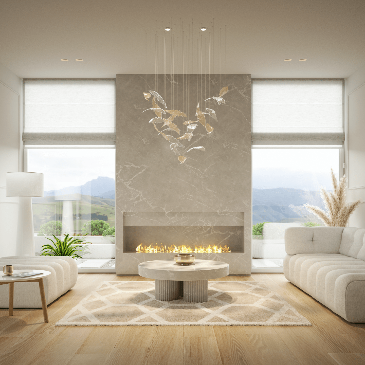 Orinila Glass Pendant Light-Neutral Decor