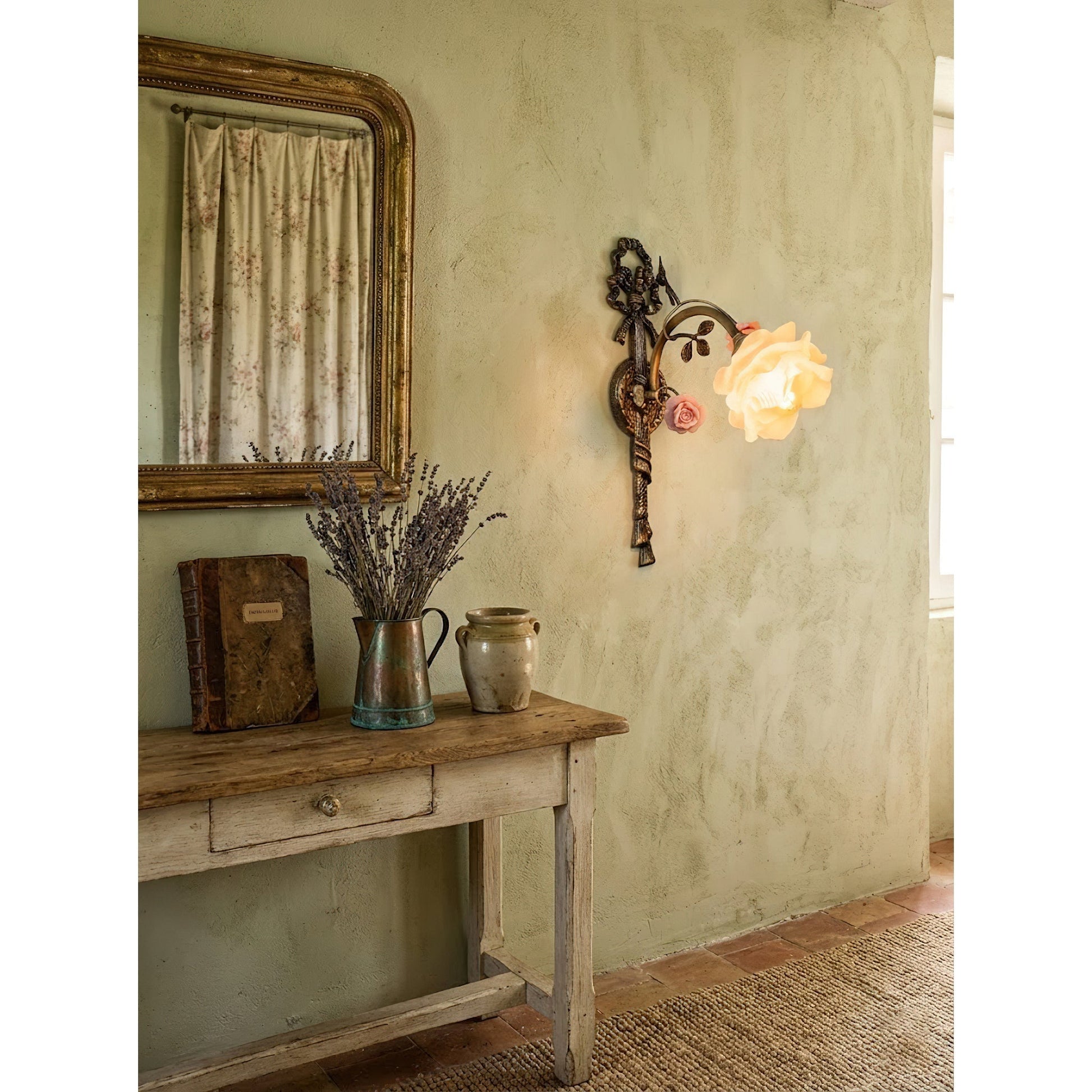 Side profile of the Neiman Wall Lamp showing its dimensions.
