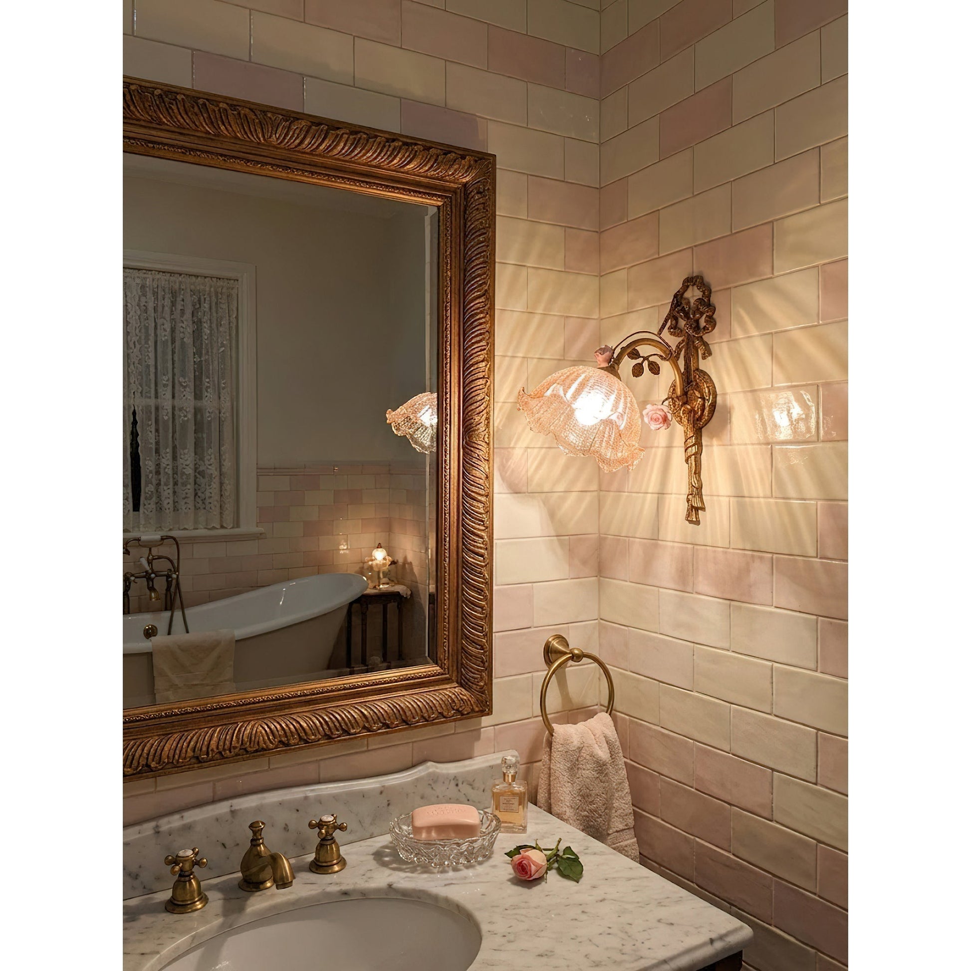 Neiman Wall Lamp, Model B, showcasing its wider glass shade.