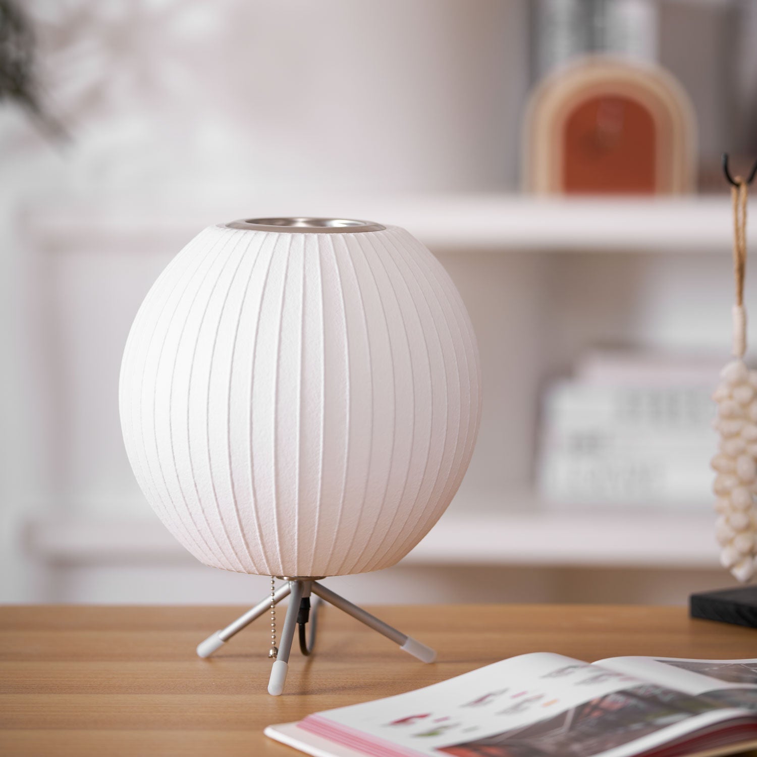 Rostix Steel Minimalist Table Lamp-Neutral Decor