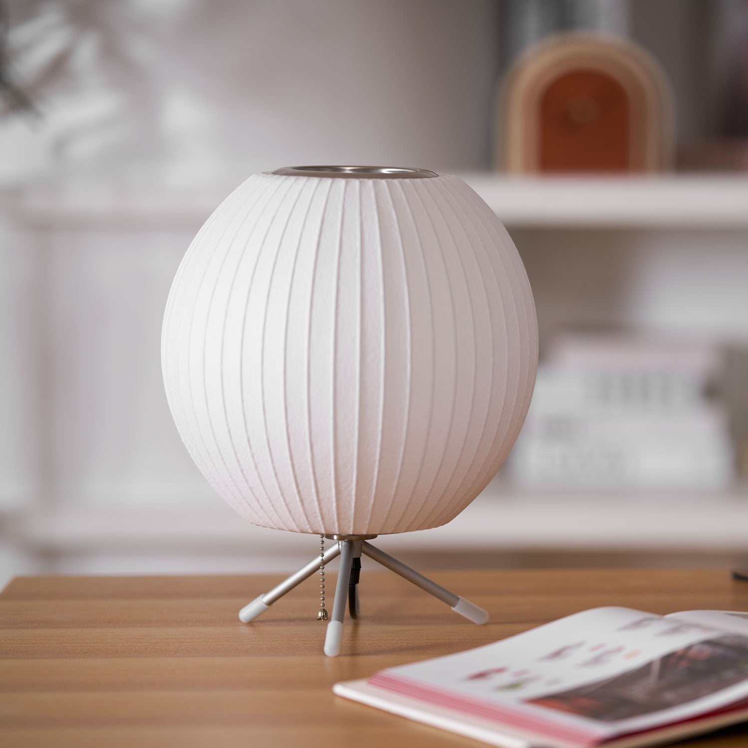 Rostix Steel Minimalist Table Lamp-Neutral Decor