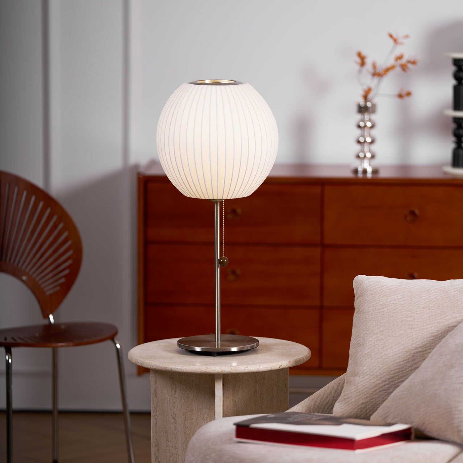 Solisive Steel Artistic Table Lamp-Neutral Decor