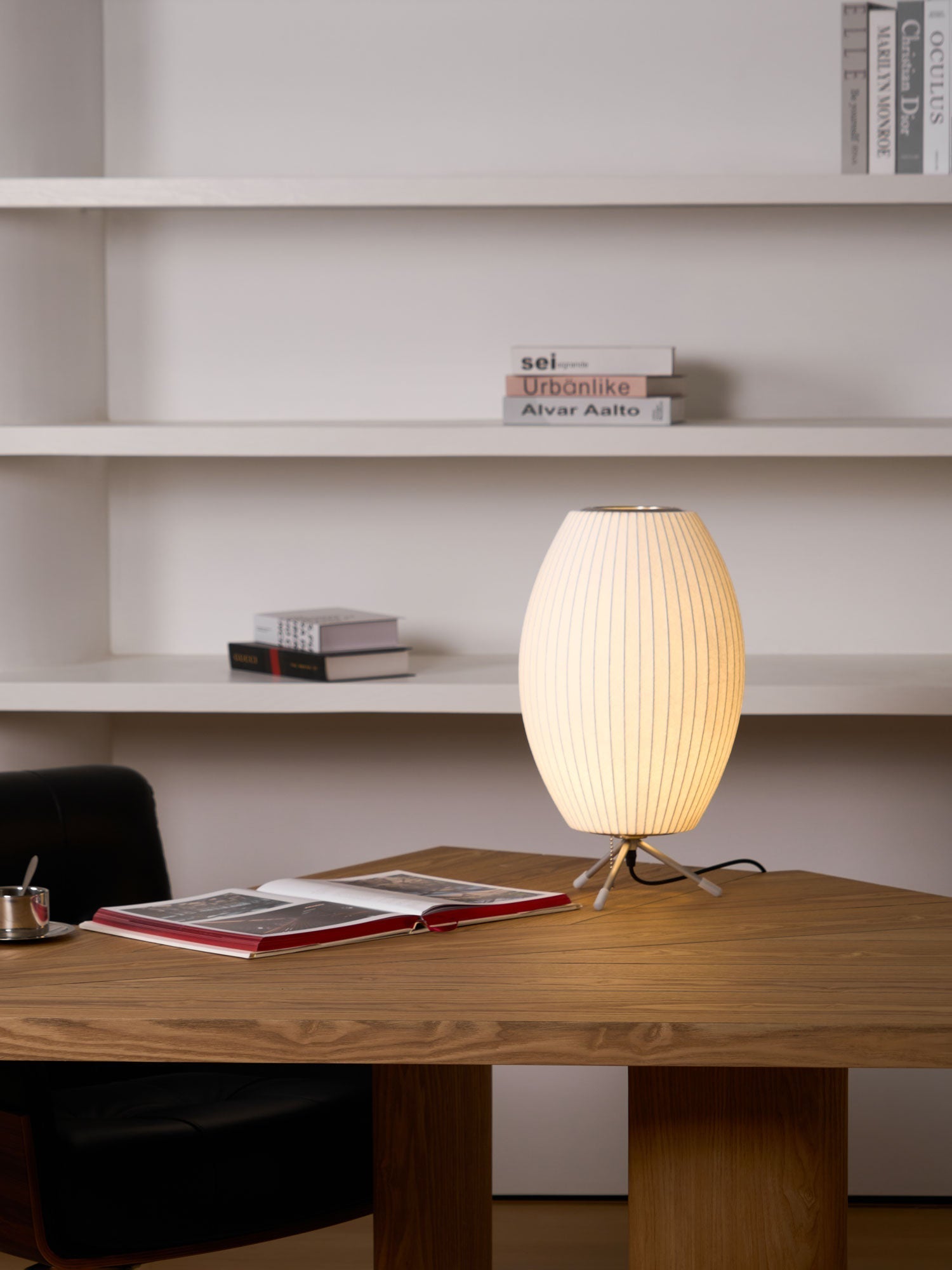Rostix Steel Minimalist Table Lamp-Neutral Decor
