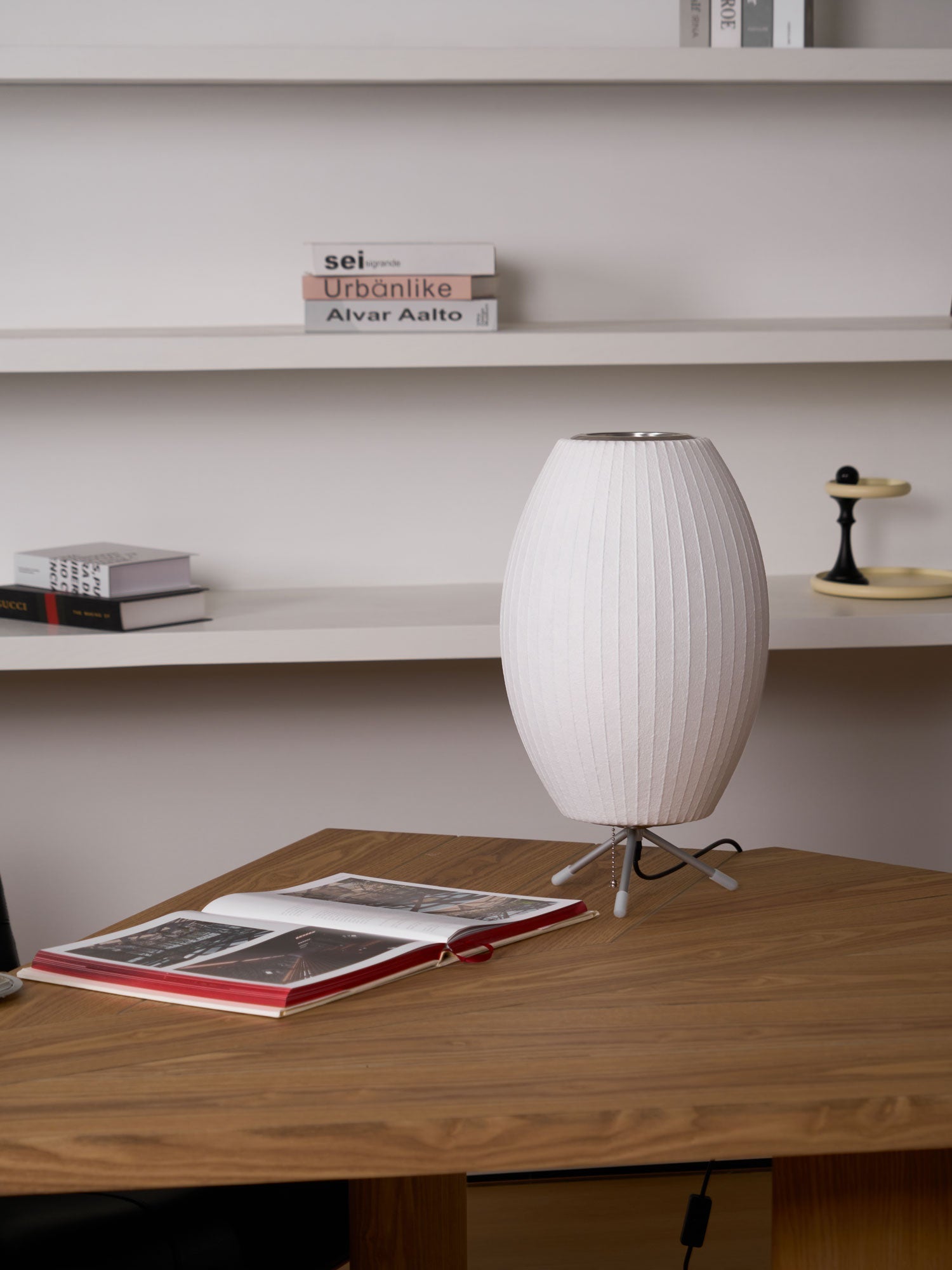 Rostix Steel Minimalist Table Lamp-Neutral Decor