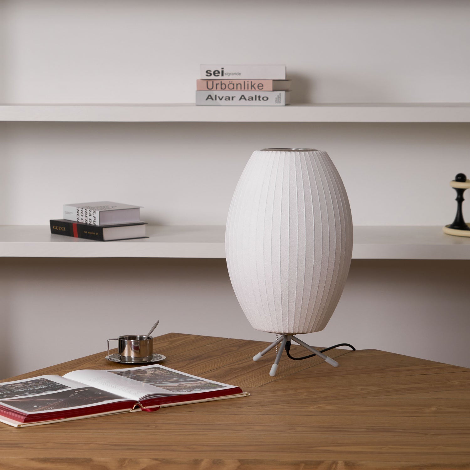 Rostix Steel Minimalist Table Lamp-Neutral Decor