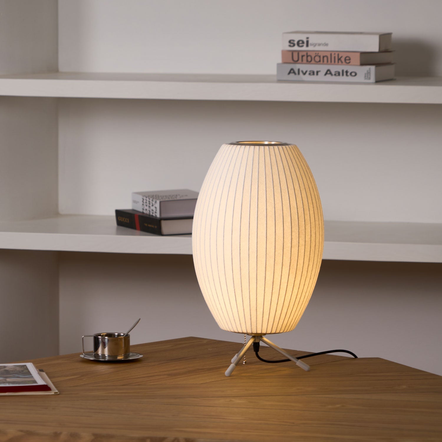 Rostix Steel Minimalist Table Lamp-Neutral Decor