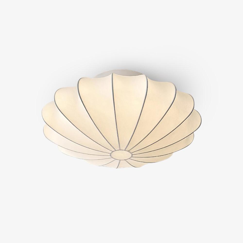 Eveny Ceiling Lamp Fabric Shell Sculptural Elegant-Neutral Decor