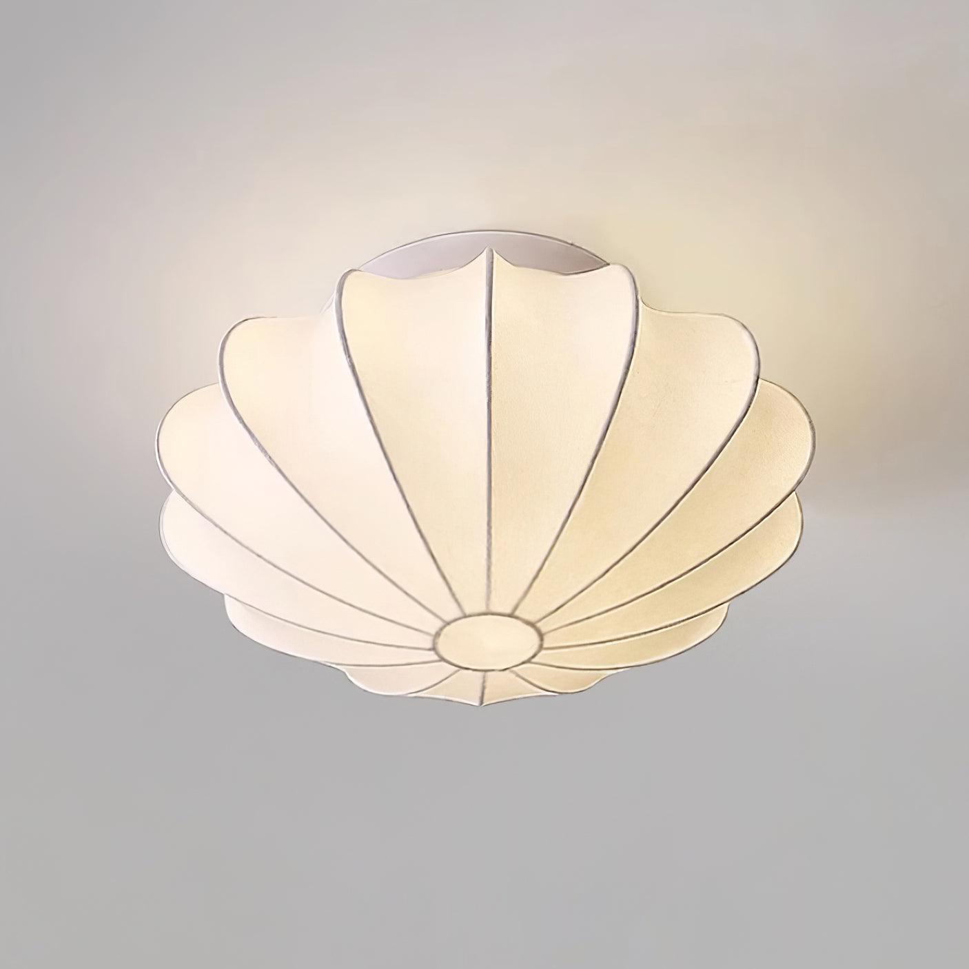 Eveny Ceiling Lamp Fabric Shell Sculptural Elegant-Neutral Decor