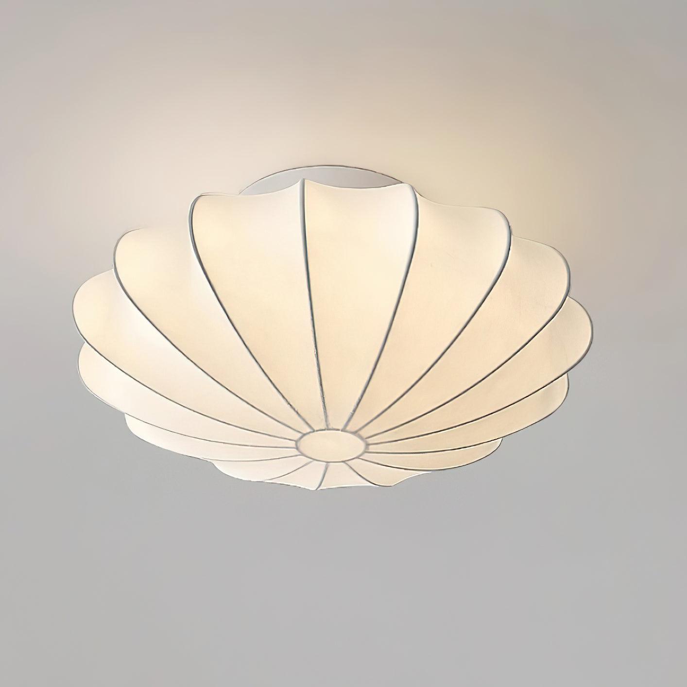 Eveny Ceiling Lamp Fabric Shell Sculptural Elegant-Neutral Decor