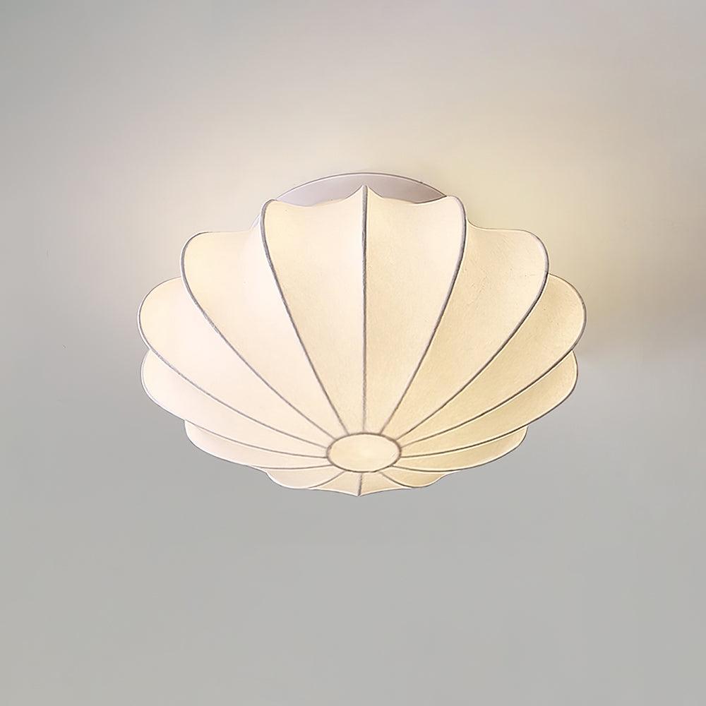 Eveny Ceiling Lamp Fabric Shell Sculptural Elegant-Neutral Decor