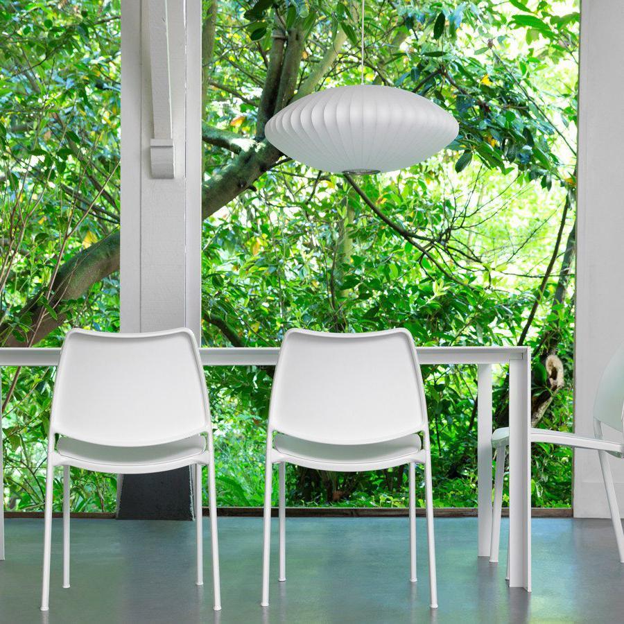 Bis Silk & Steel Pendant Lamp-Neutral Decor