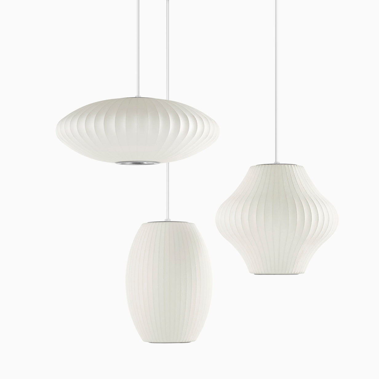 Nebula Bubble Mulberry Silk Pendant Lamp-Neutral Decor