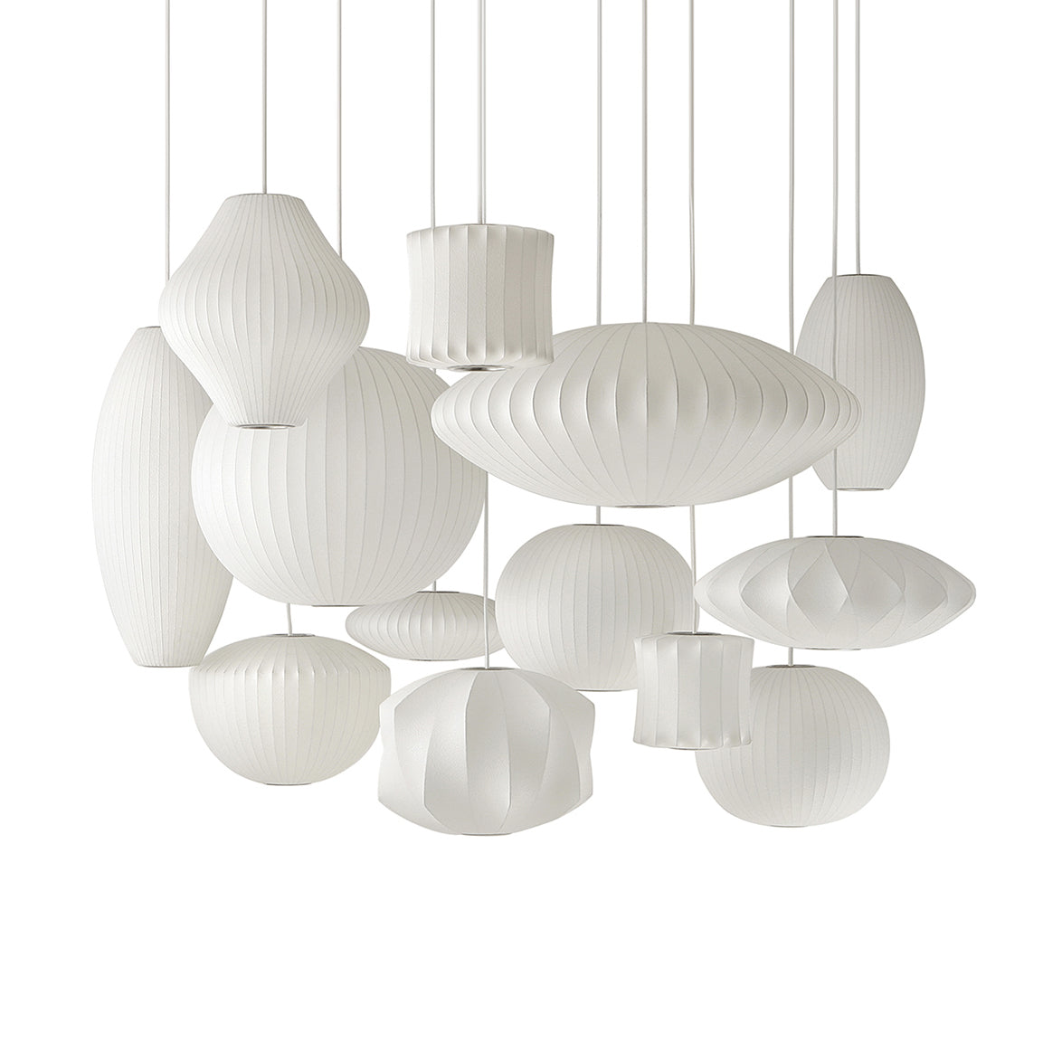 Nebula Bubble Mulberry Silk Pendant Lamp-Neutral Decor