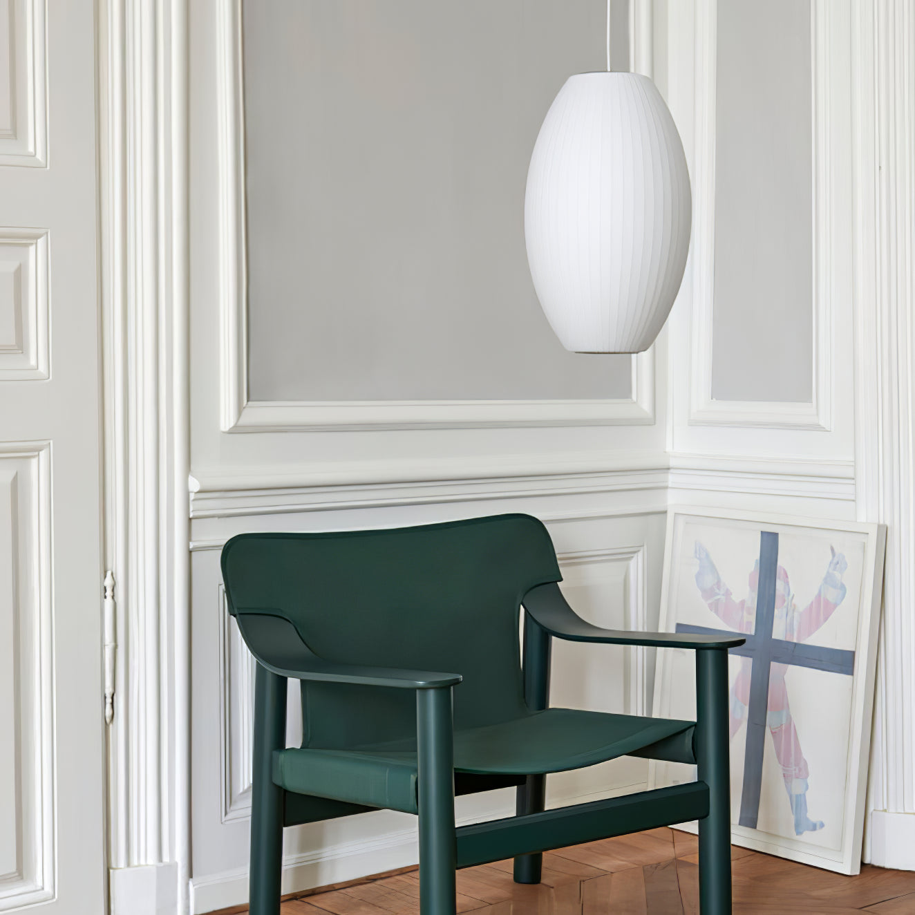 Nebula Bubble Mulberry Silk Pendant Lamp-Neutral Decor
